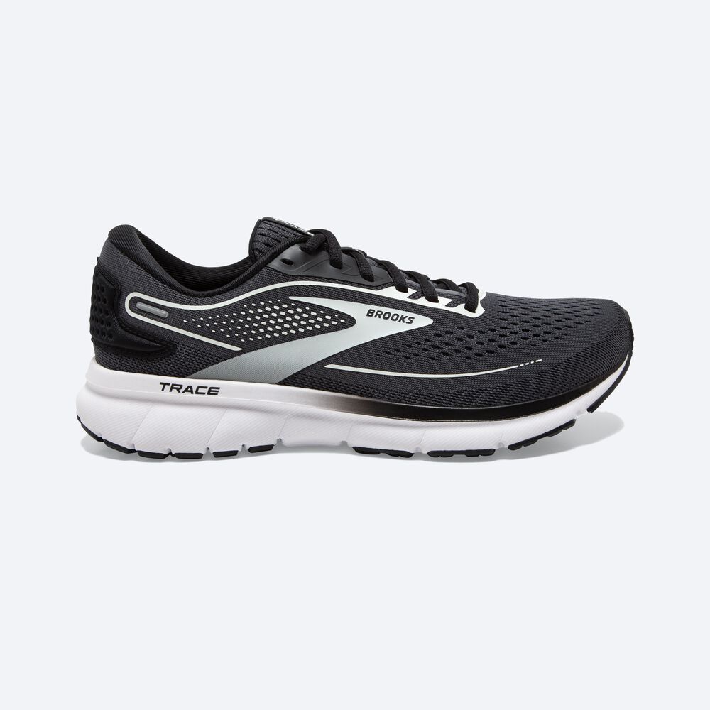 Zapatillas Running Brooks Trace 2 Mujer Negras/Blancas | CR34218