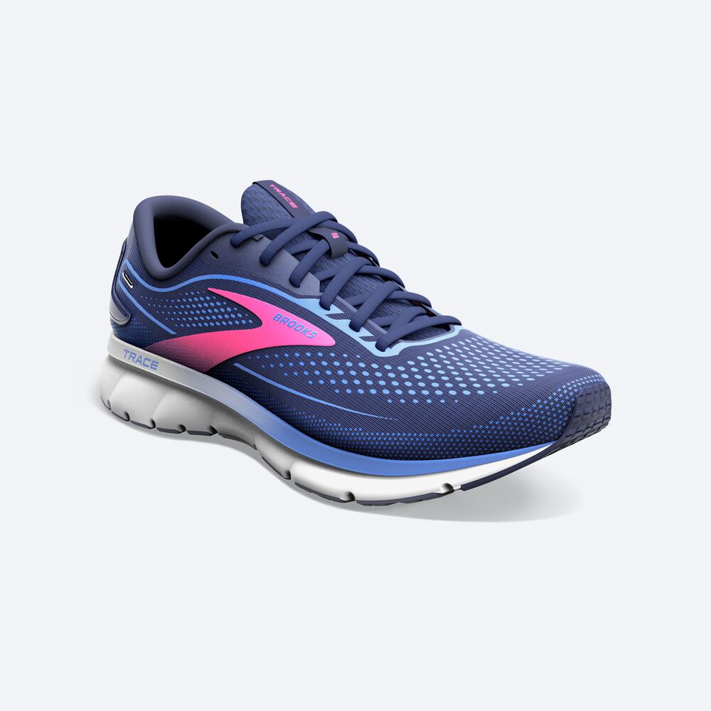 Zapatillas Running Brooks Trace 2 Mujer Azul Marino/Azules/Rosas | CR34807