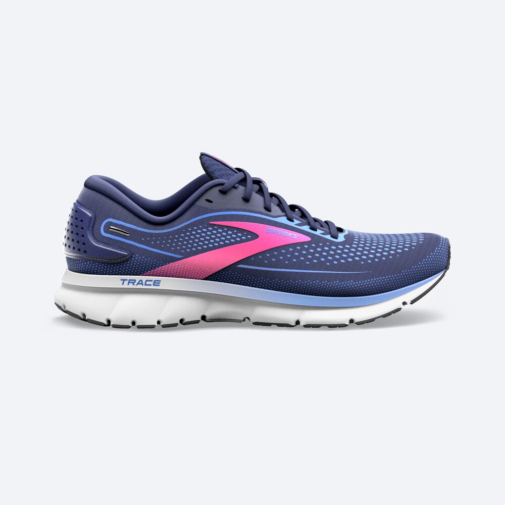 Zapatillas Running Brooks Trace 2 Mujer Azul Marino/Azules/Rosas | CR34807