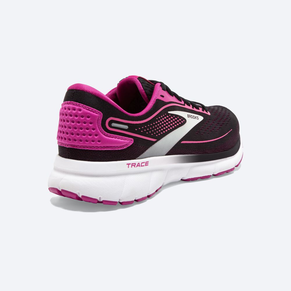 Zapatillas Running Brooks Trace 2 Mujer Negras/Fucsia/Rosas | CR36015