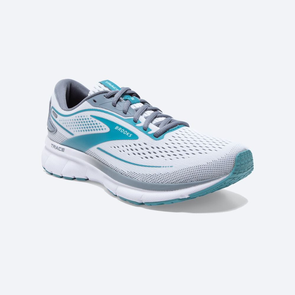 Zapatillas Running Brooks Trace 2 Mujer Blancas/Gris | CR36925