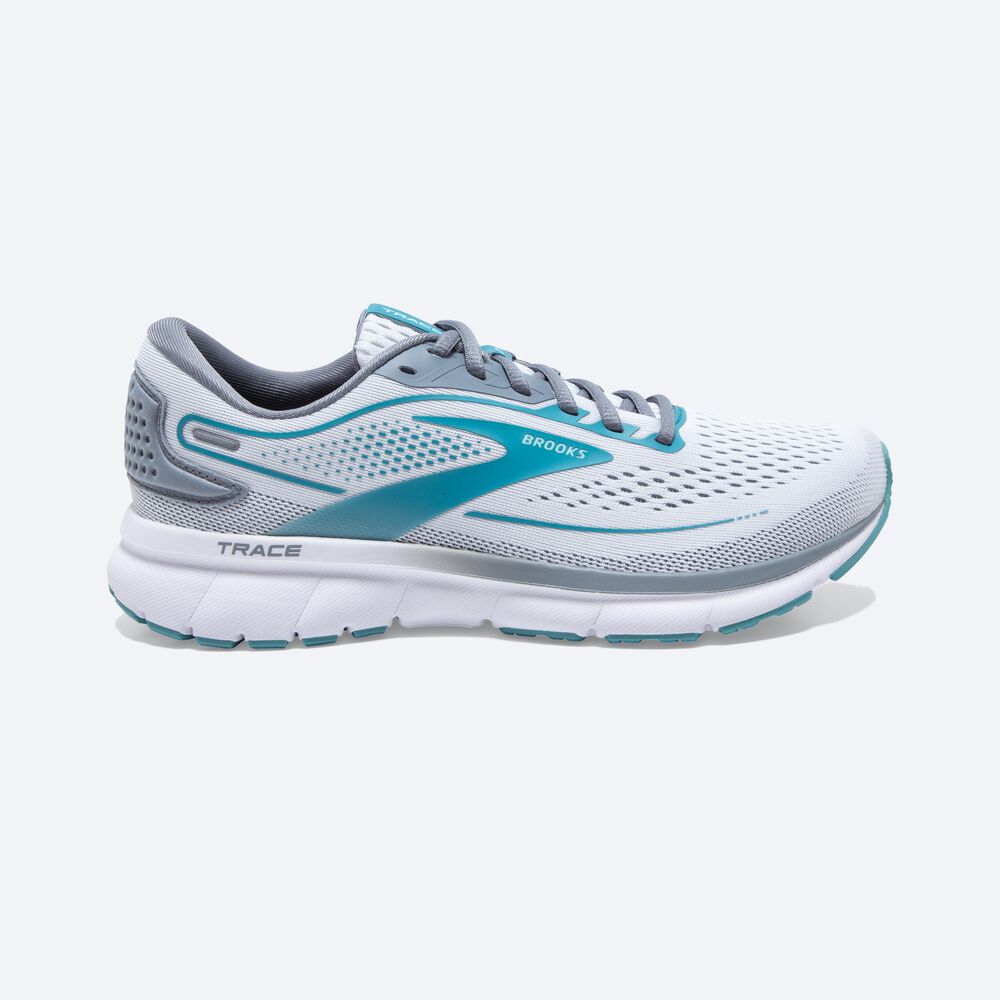 Zapatillas Running Brooks Trace 2 Mujer Blancas/Gris | CR36925