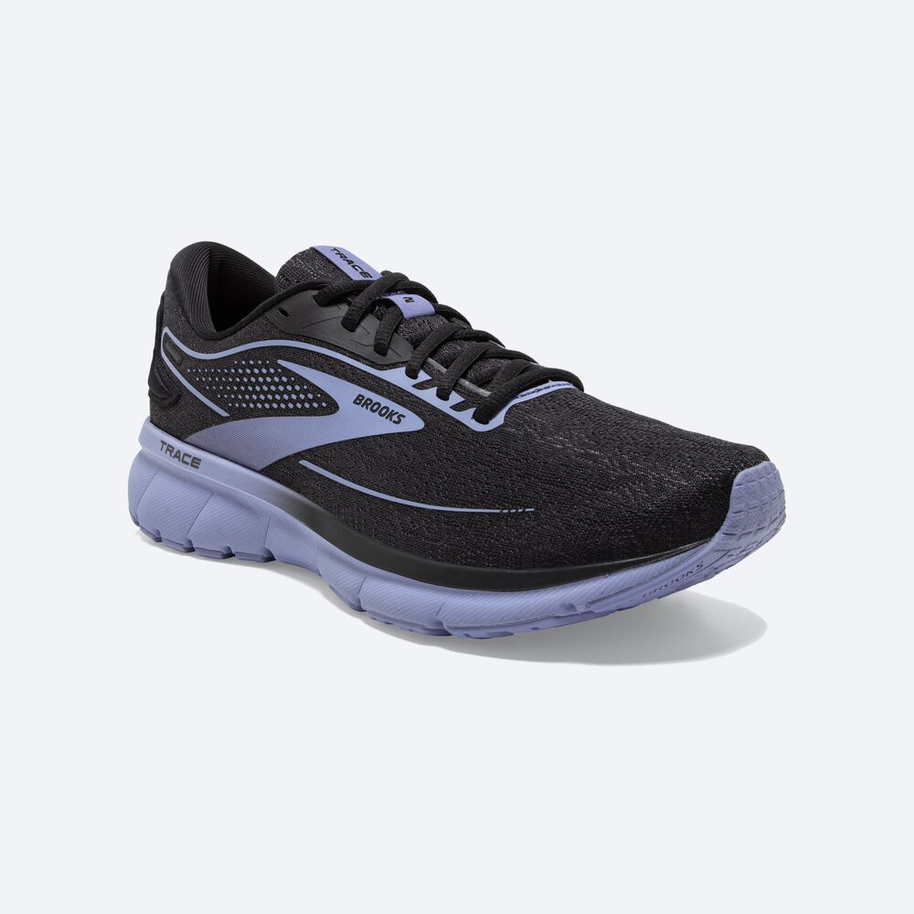 Zapatillas Running Brooks Trace 2 Mujer Negras/Moradas | CR65319