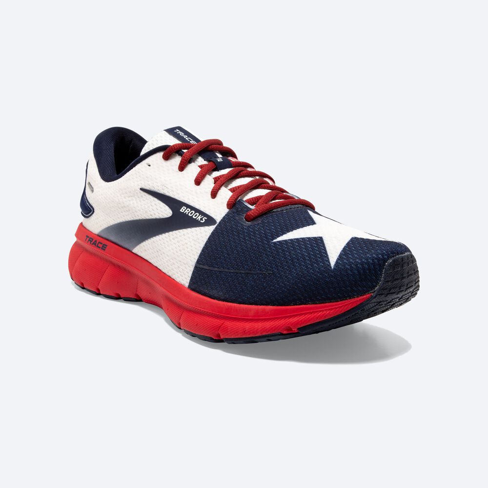 Zapatillas Running Brooks Trace 2 Mujer Rojas/Blancas/Azul Marino | CR86370