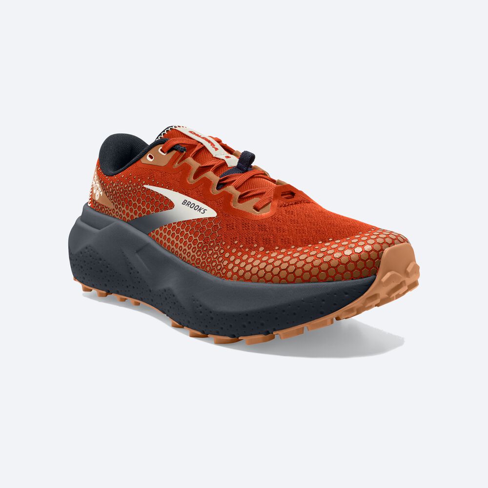 Zapatillas Trail Brooks Caldera 6 Hombre Naranjas/Azul Marino | CR62935