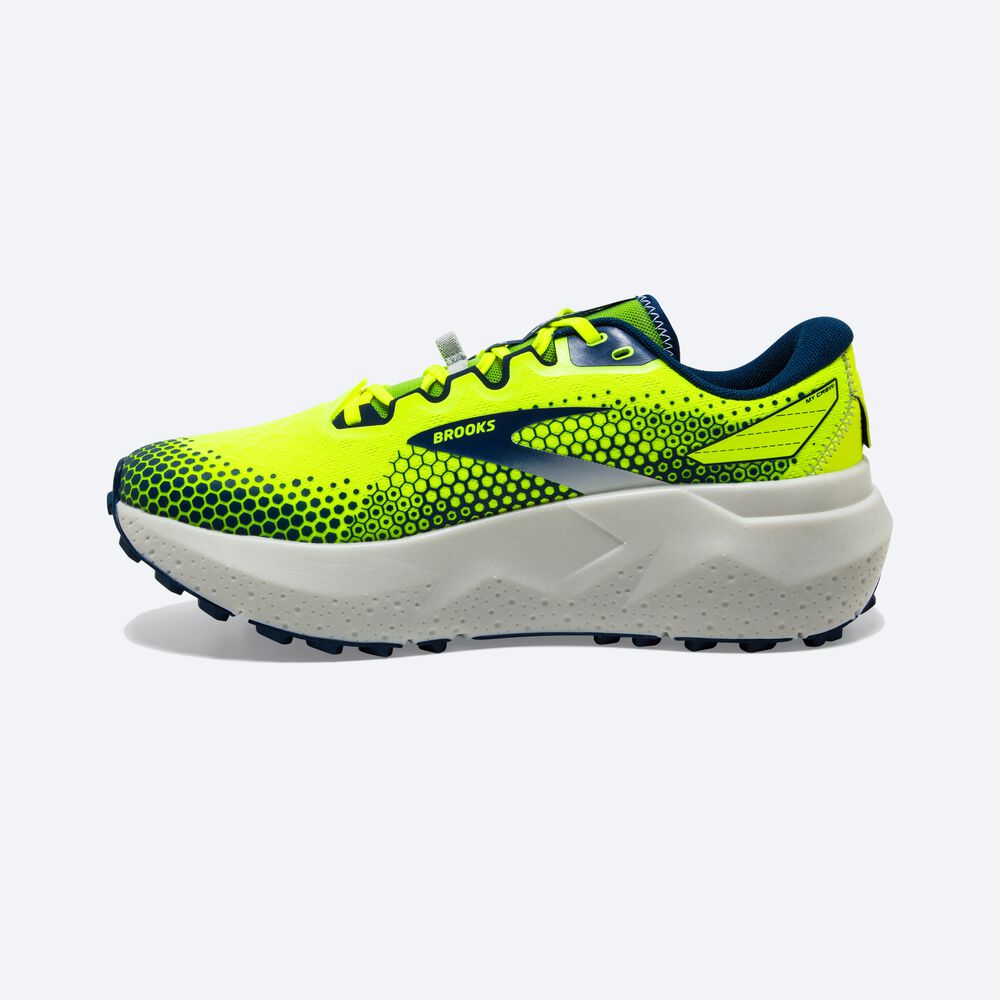 Zapatillas Trail Brooks Caldera 6 Hombre Amarillo/Azul Marino | CR91678