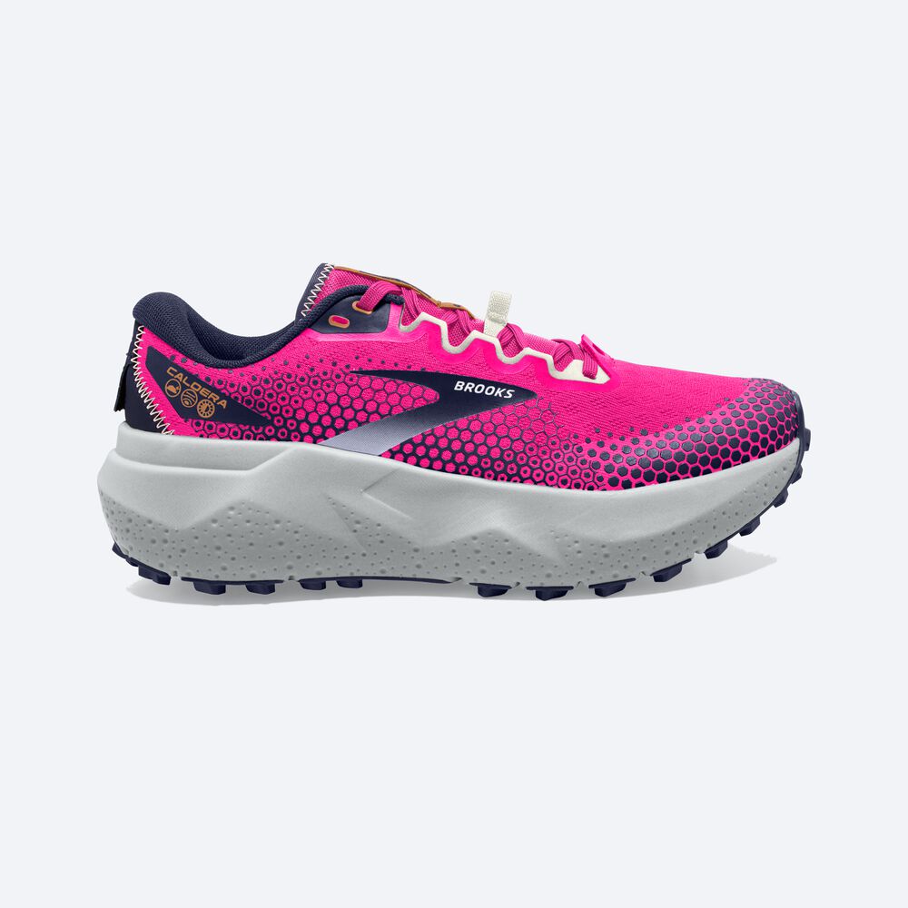 Zapatillas Trail Brooks Caldera 6 Mujer Rosas/Azul Marino | CR57361