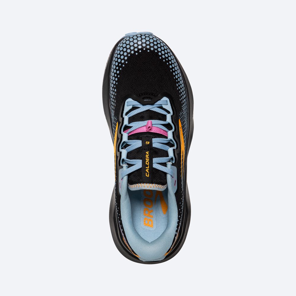 Zapatillas Trail Brooks Caldera 6 Mujer Negras/Azules/Amarillo | CR71604