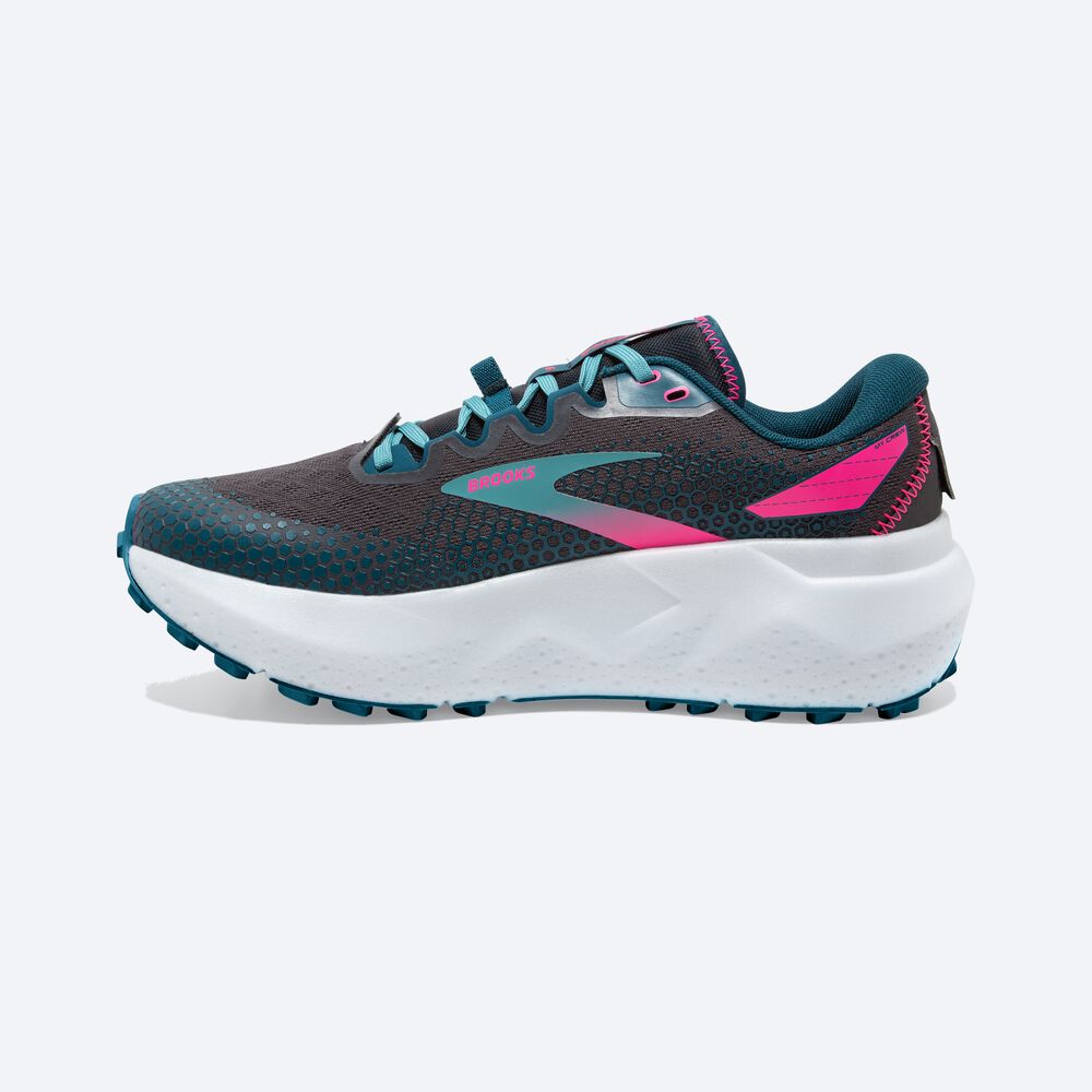 Zapatillas Trail Brooks Caldera 6 Mujer Azules Coral/Rosas | CR85103