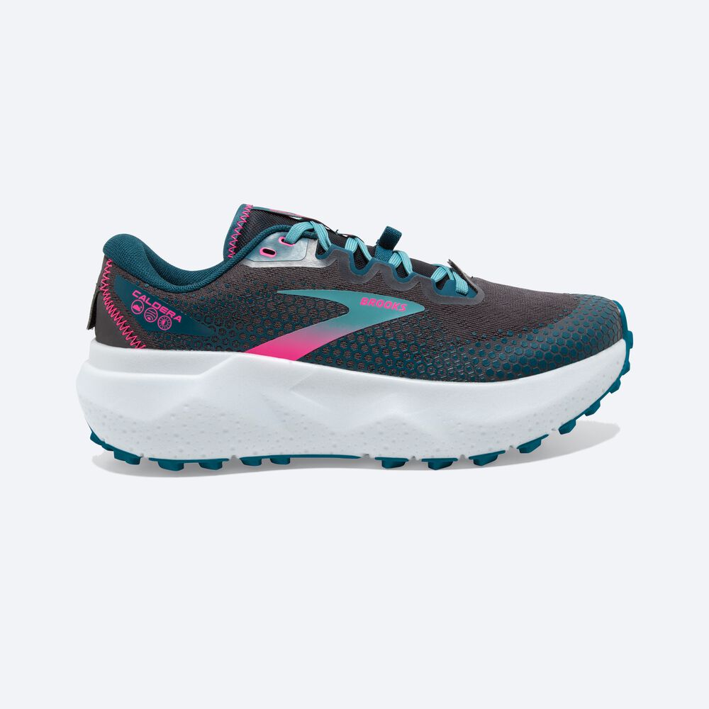 Zapatillas Trail Brooks Caldera 6 Mujer Azules Coral/Rosas | CR85103