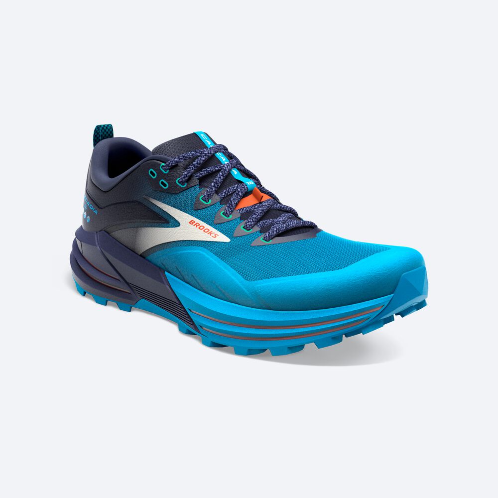 Zapatillas Trail Brooks Cascadia 16 Hombre Azul Marino/Azules | CR37295