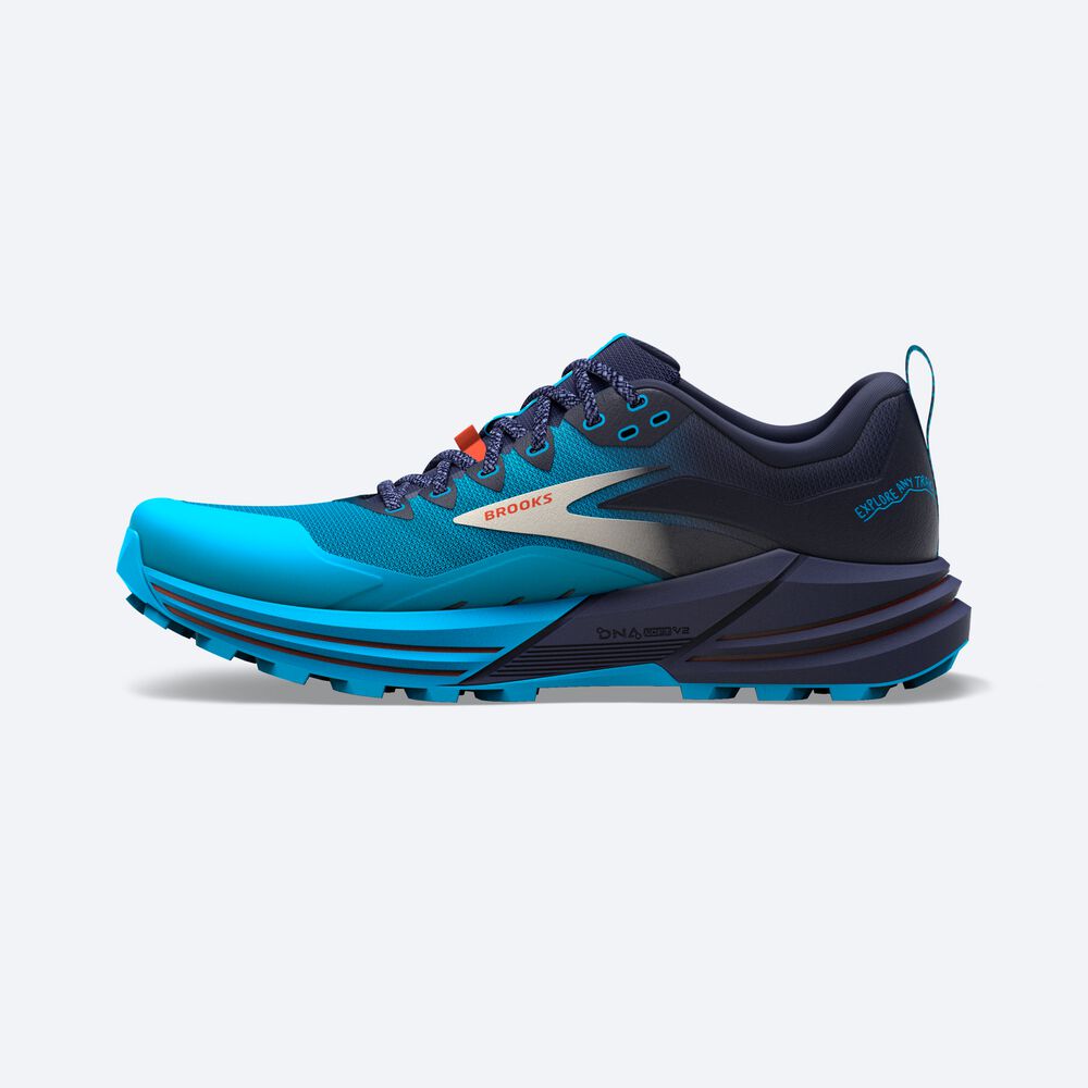 Zapatillas Trail Brooks Cascadia 16 Hombre Azul Marino/Azules | CR37295