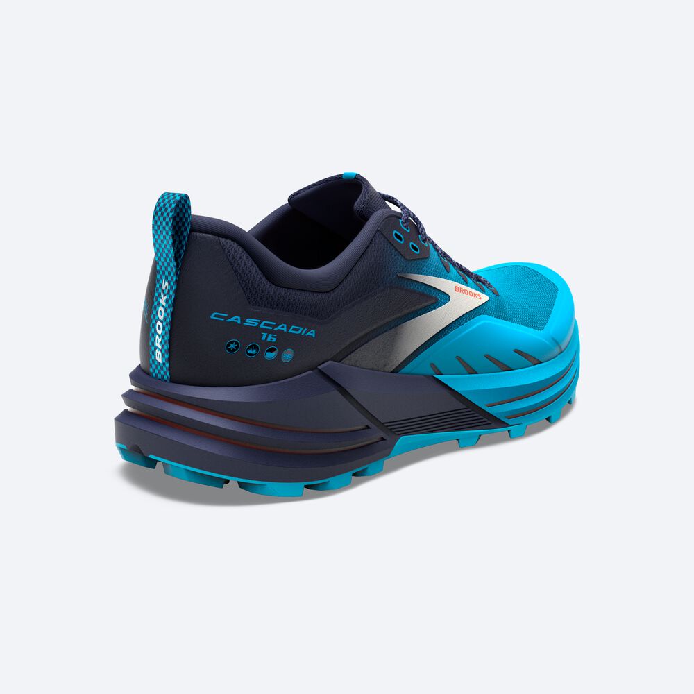 Zapatillas Trail Brooks Cascadia 16 Hombre Azul Marino/Azules | CR37295