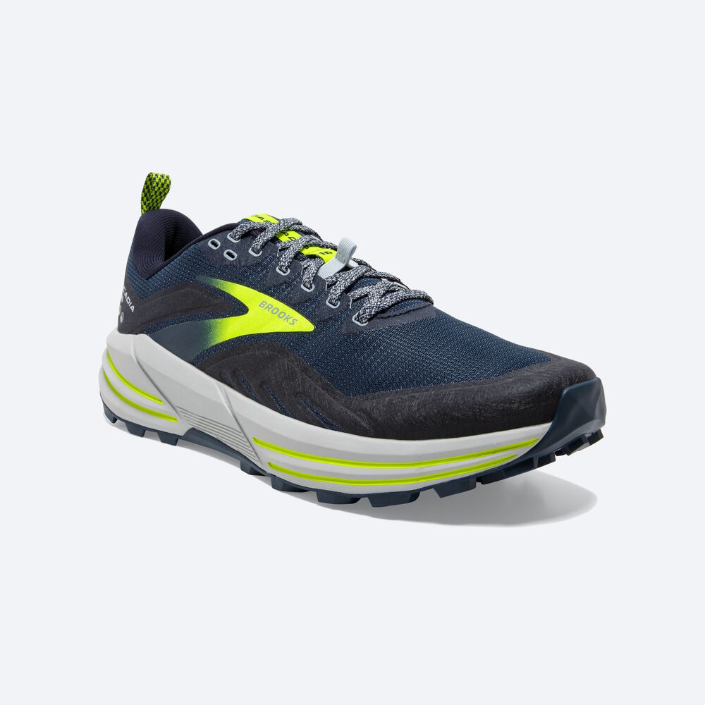 Zapatillas Trail Brooks Cascadia 16 Hombre Marrones/Azul Marino | CR59768