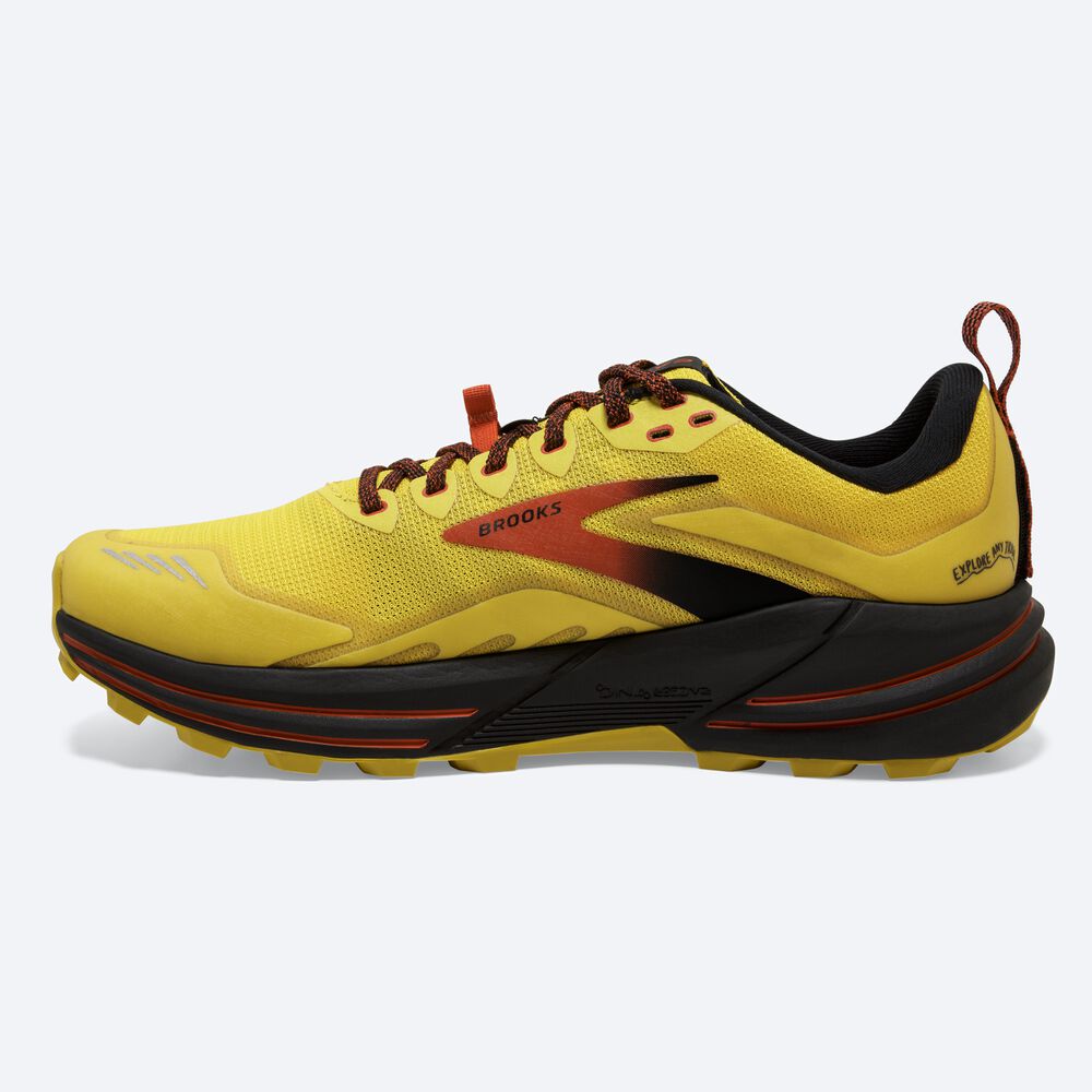 Zapatillas Trail Brooks Cascadia 16 Hombre Amarillo/Negras | CR90631