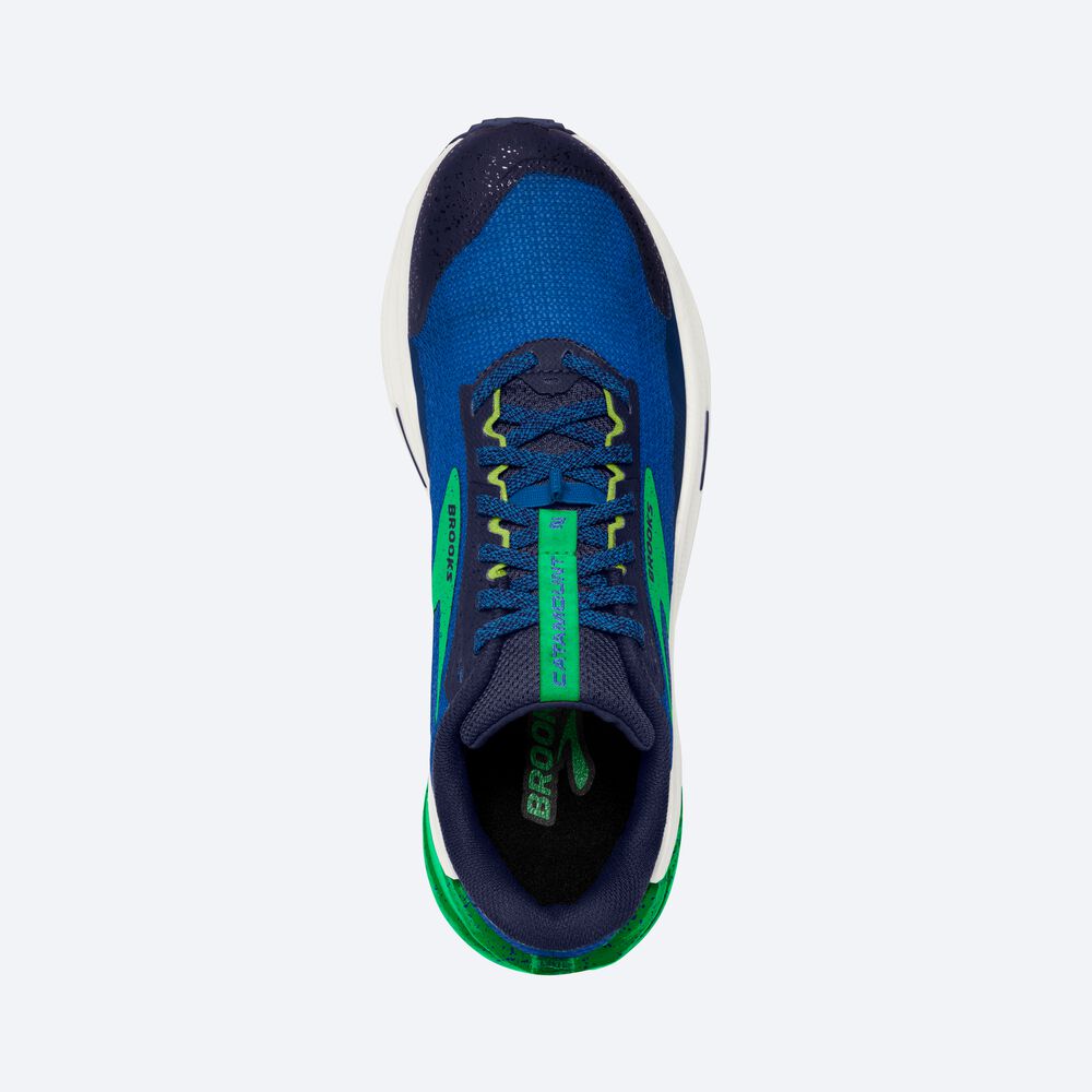 Zapatillas Trail Brooks Catamount 2 Hombre Azules/Verde | CR85043