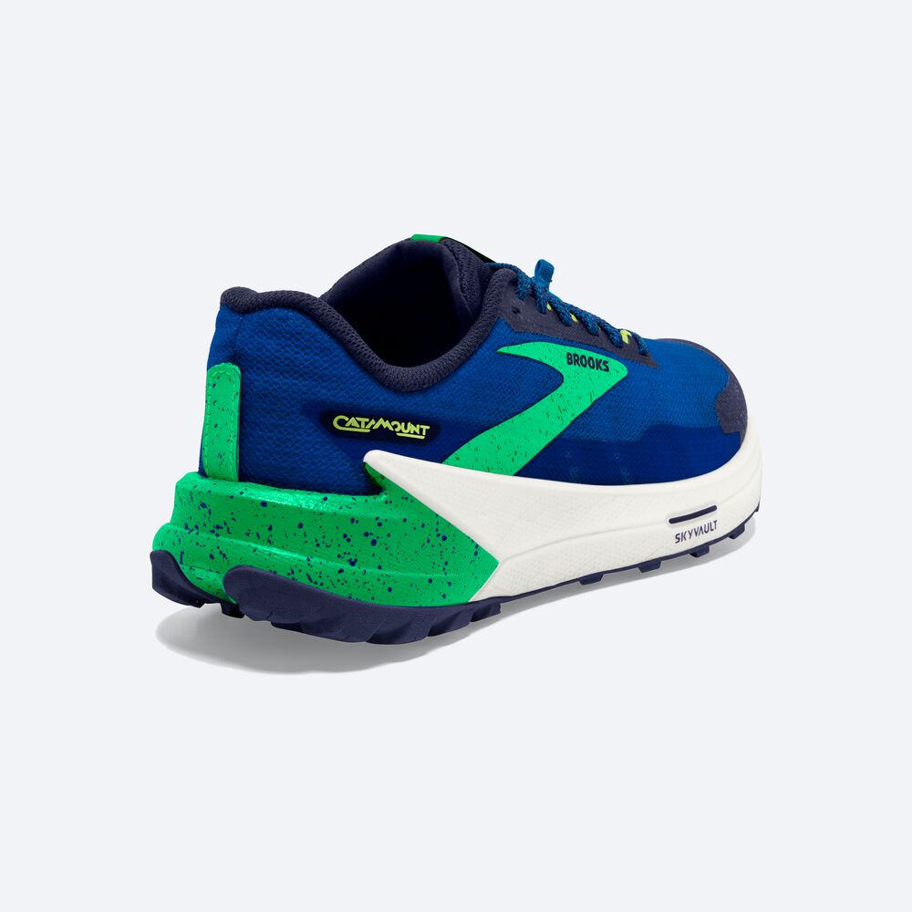 Zapatillas Trail Brooks Catamount 2 Hombre Azules/Verde | CR85043