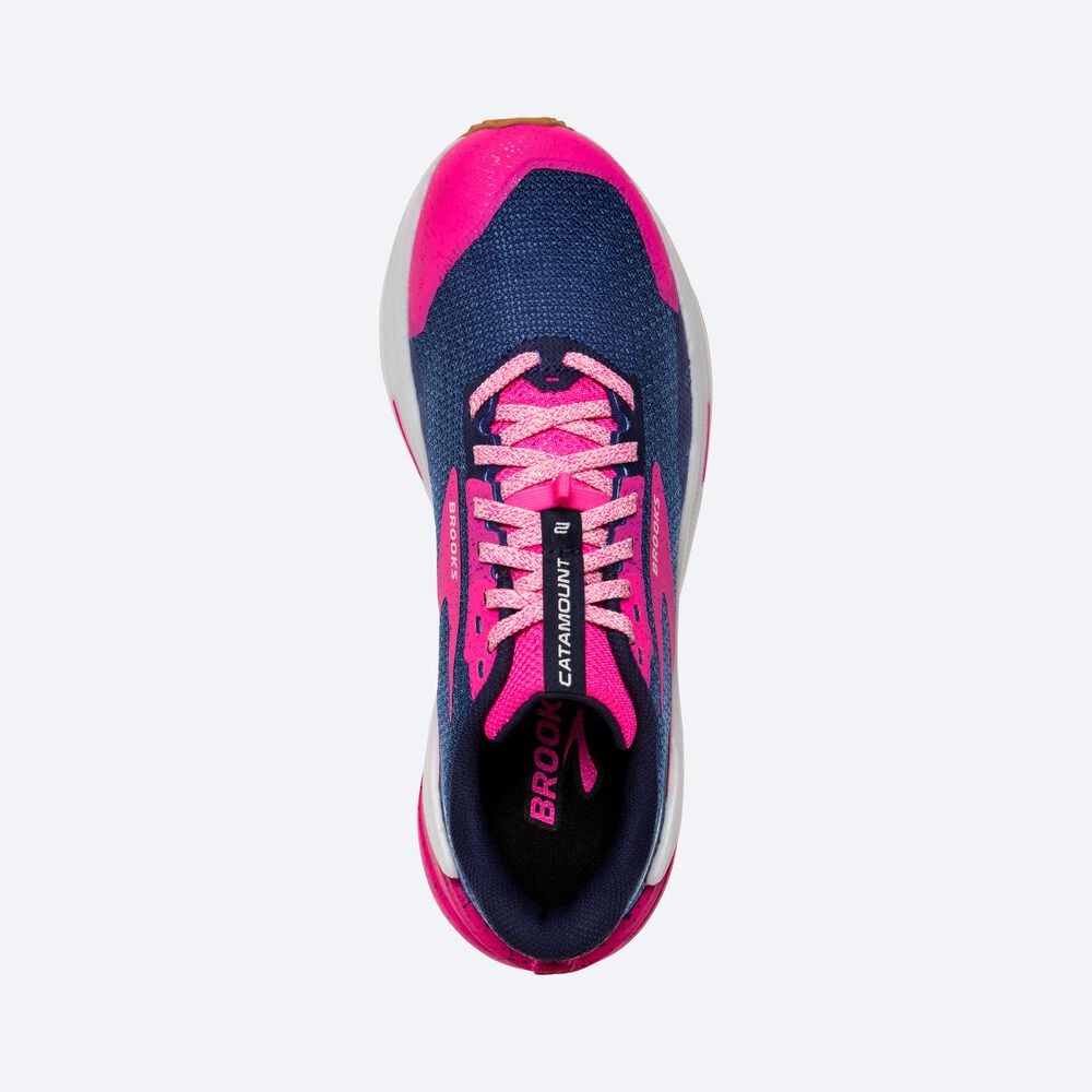 Zapatillas Trail Brooks Catamount 2 Mujer Azul Marino/Rosas | CR65071