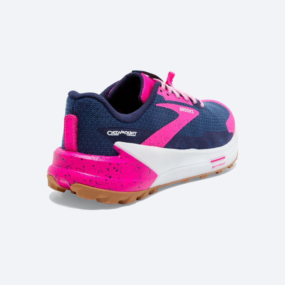 Zapatillas Trail Brooks Catamount 2 Mujer Azul Marino/Rosas | CR65071