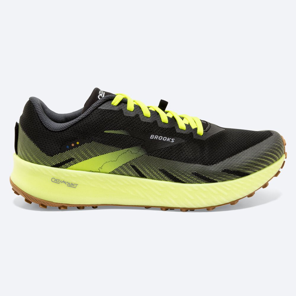 Zapatillas Trail Brooks Catamount Hombre Negras | CR05768