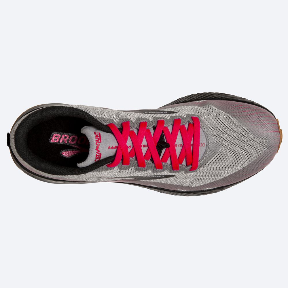 Zapatillas Trail Brooks Catamount Mujer Gris/Rosas/Negras | CR50321