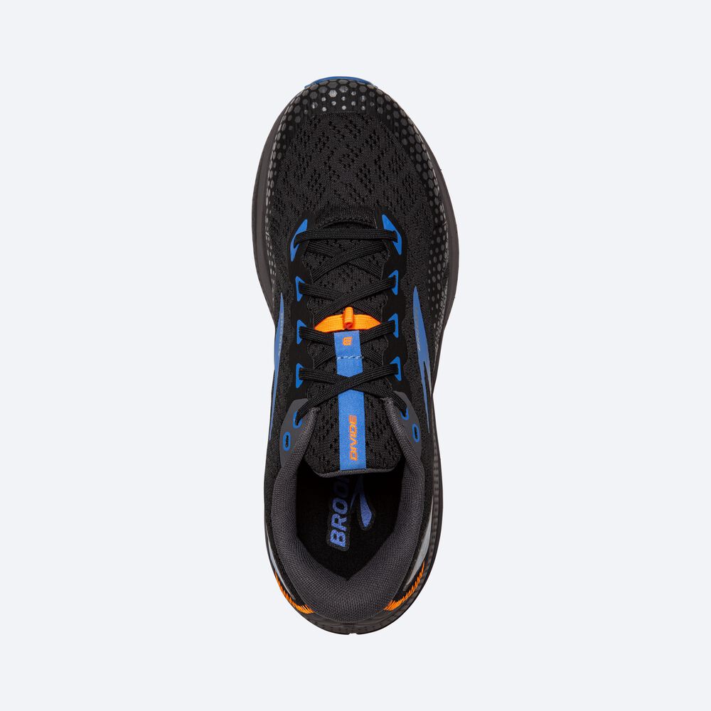 Zapatillas Trail Brooks Divide 3 Hombre Negras/Azules | CR14928