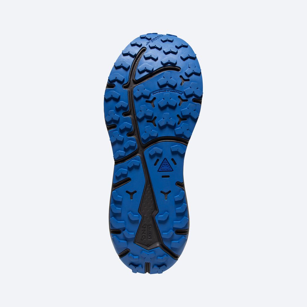 Zapatillas Trail Brooks Divide 3 Hombre Negras/Azules | CR14928