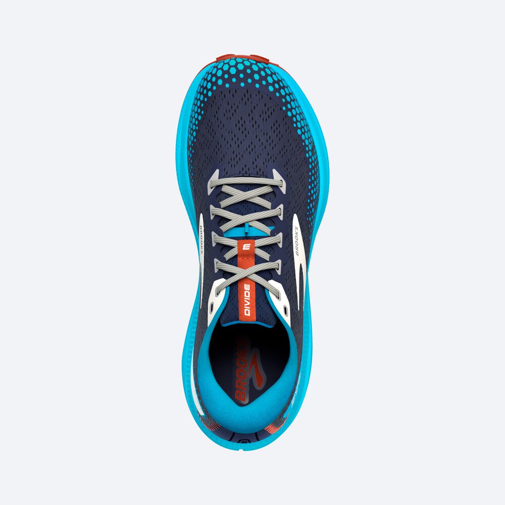 Zapatillas Trail Brooks Divide 3 Hombre Azul Marino/Azules | CR89657