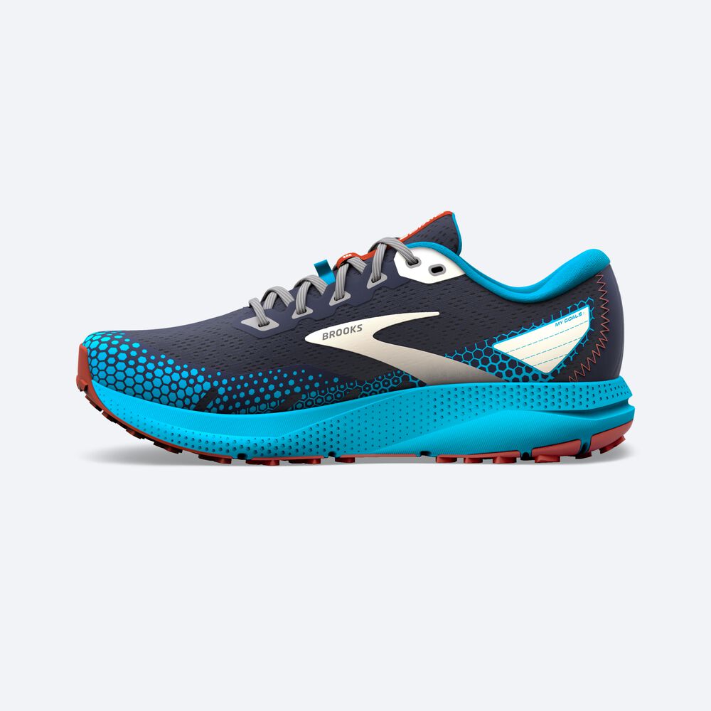 Zapatillas Trail Brooks Divide 3 Hombre Azul Marino/Azules | CR89657