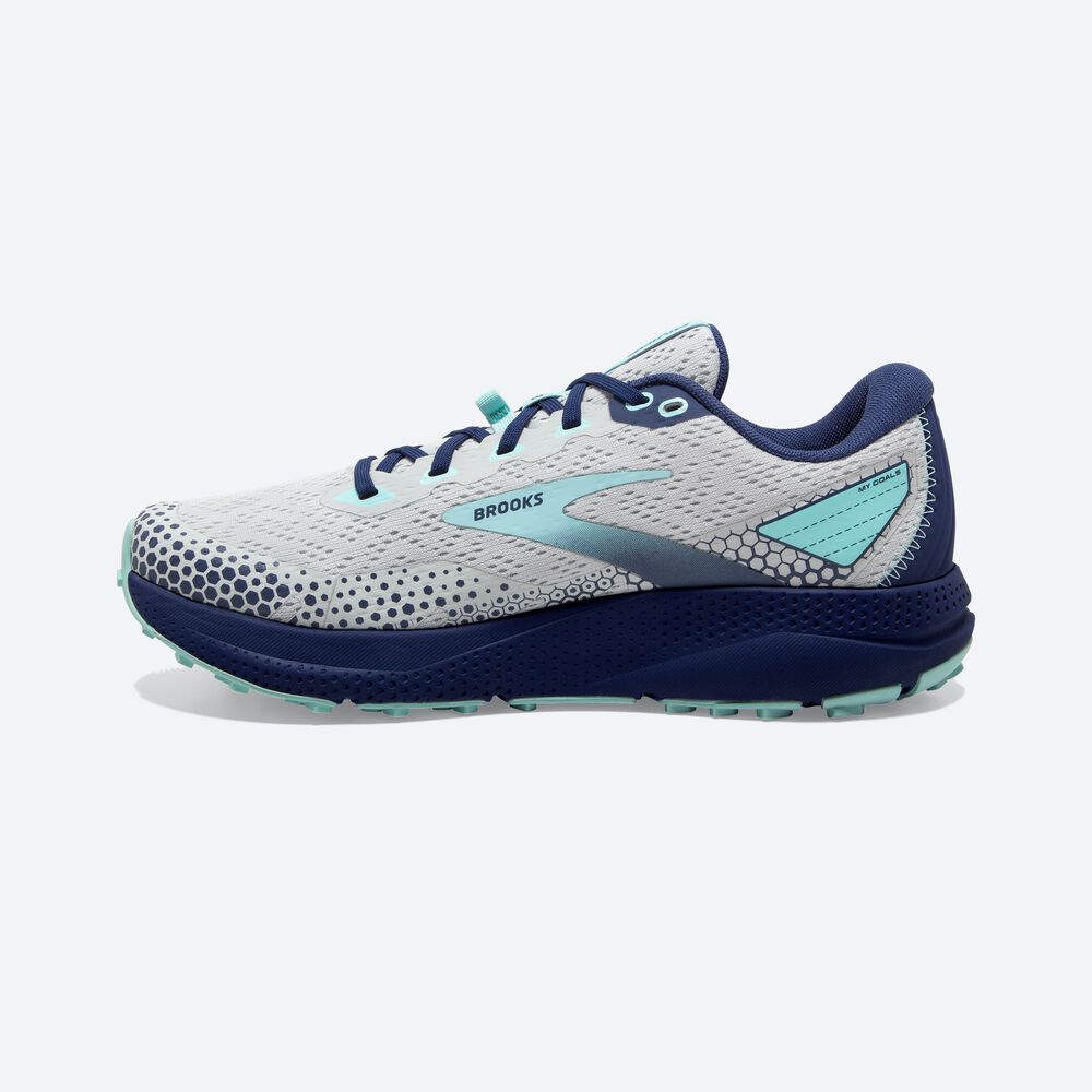 Zapatillas Trail Brooks Divide 3 Mujer Gris/Azules | CR01748