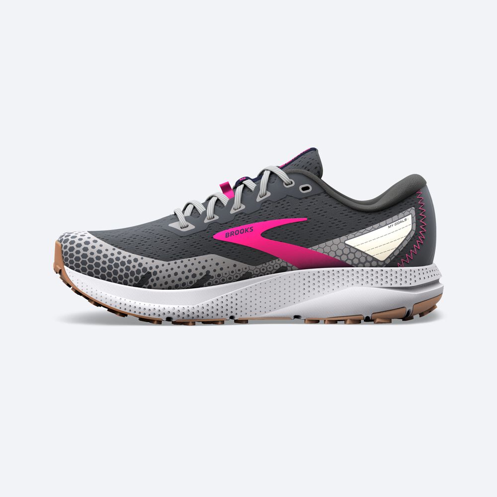 Zapatillas Trail Brooks Divide 3 Mujer Gris/Rosas | CR32450