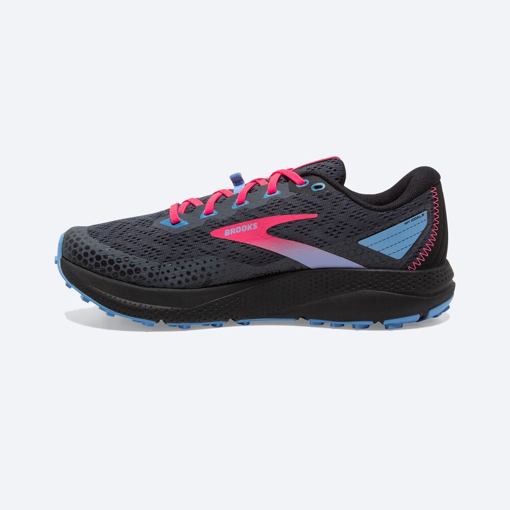 Zapatillas Trail Brooks Divide 3 Mujer Negras/Rosas | CR83569