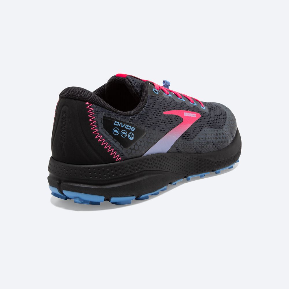 Zapatillas Trail Brooks Divide 3 Mujer Negras/Rosas | CR83569