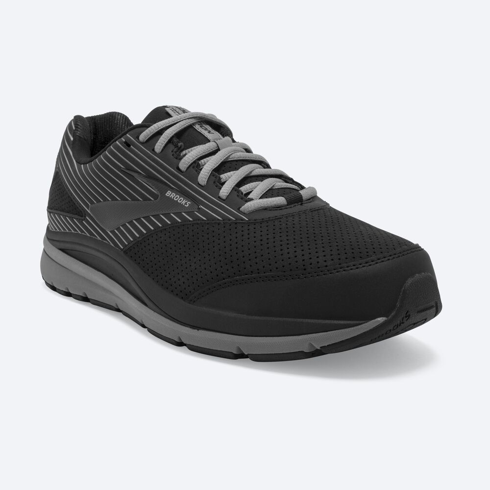 Zapatillas Trekking Brooks Addiction Walker Suede Hombre Negras | CR31452