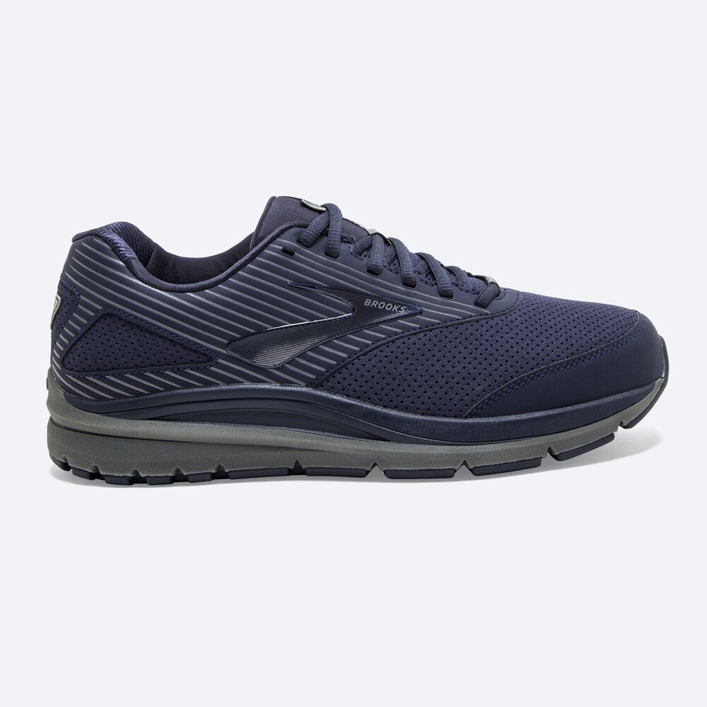 Zapatillas Trekking Brooks Addiction Walker Suede Hombre Azul Marino | CR85213