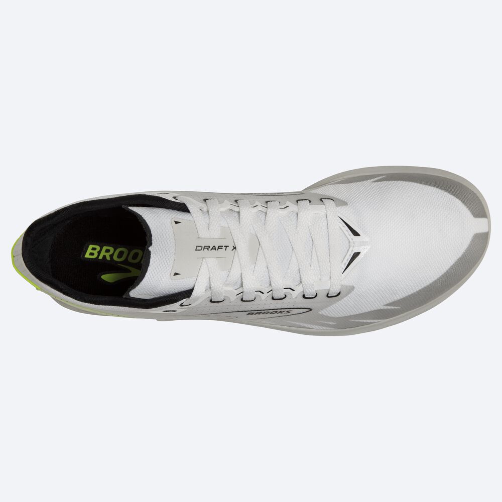 Zapatillas de Clavos Brooks Draft XC Mujer Blancas/Negras | CR36425