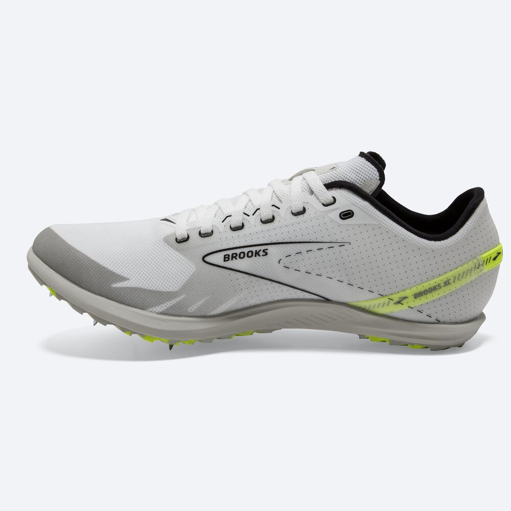 Zapatillas de Clavos Brooks Draft XC Mujer Blancas/Negras | CR36425