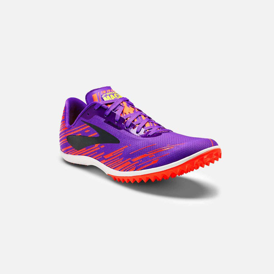 Zapatillas de Clavos Brooks Mach 18 Spikeless Mujer Rosas/Moradas | CR10673