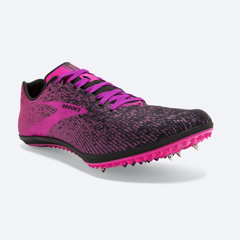 Zapatillas de Clavos Brooks Mach 19 Mujer Negras/Rosas | CR35620