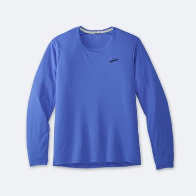 Camiseta Brooks Atmosphere Long Sleeve Hombre Azules | CR91054