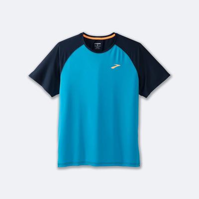 Camiseta Brooks Atmosphere Short Sleeve 2.0 Hombre Azules/Azul Marino | CR01934