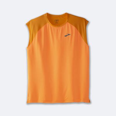 Camiseta Brooks Atmosphere Sleeveless 2.0 Hombre Doradas/Naranjas | CR29710