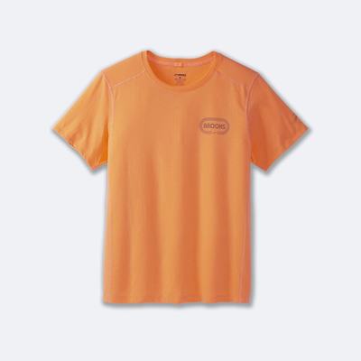 Camiseta Brooks Distance Short Sleeve 2.0 Hombre Naranjas | CR07652