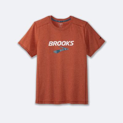 Camiseta Brooks Distance Short Sleeve 2.0 Hombre Rojas | CR23695