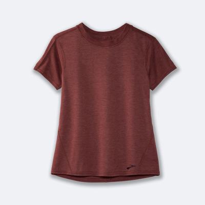 Camiseta Brooks Distance Short Sleeve Mujer Chocolate | CR21507