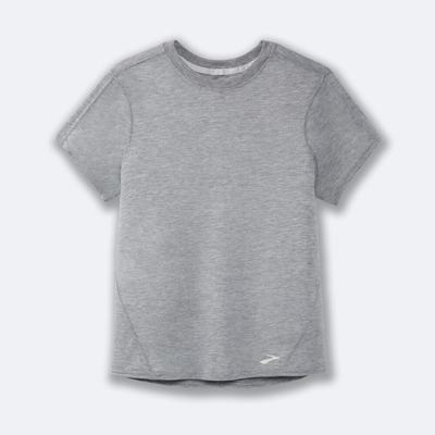 Camiseta Brooks Distance Short Sleeve Mujer Gris | CR24306