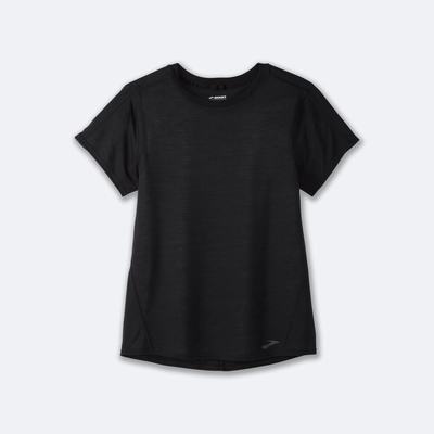 Camiseta Brooks Distance Short Sleeve Mujer Negras | CR71480