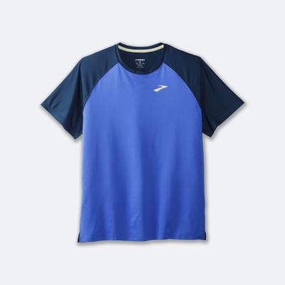 Camiseta Brooks Run Within Short Sleeve Hombre Azules/Indigo | CR91504