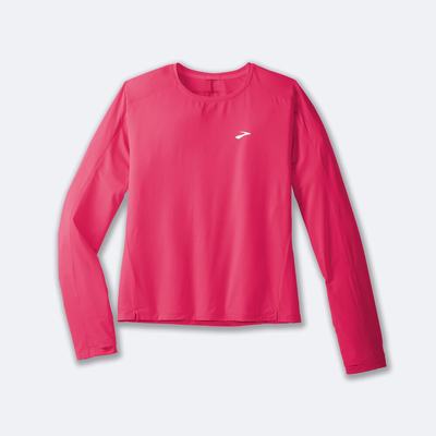 Camiseta Brooks Sprint Free Long Sleeve 2.0 Mujer Rosas | CR02456