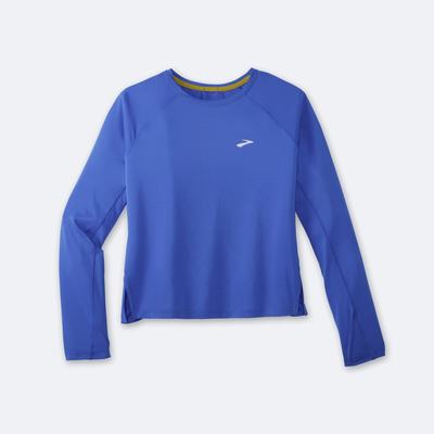 Camiseta Brooks Sprint Free Long Sleeve Mujer Azules | CR64723